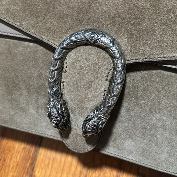 Gucci Suede Small Dionysus Shoulder Bag Taupe - Picture 7 of 9